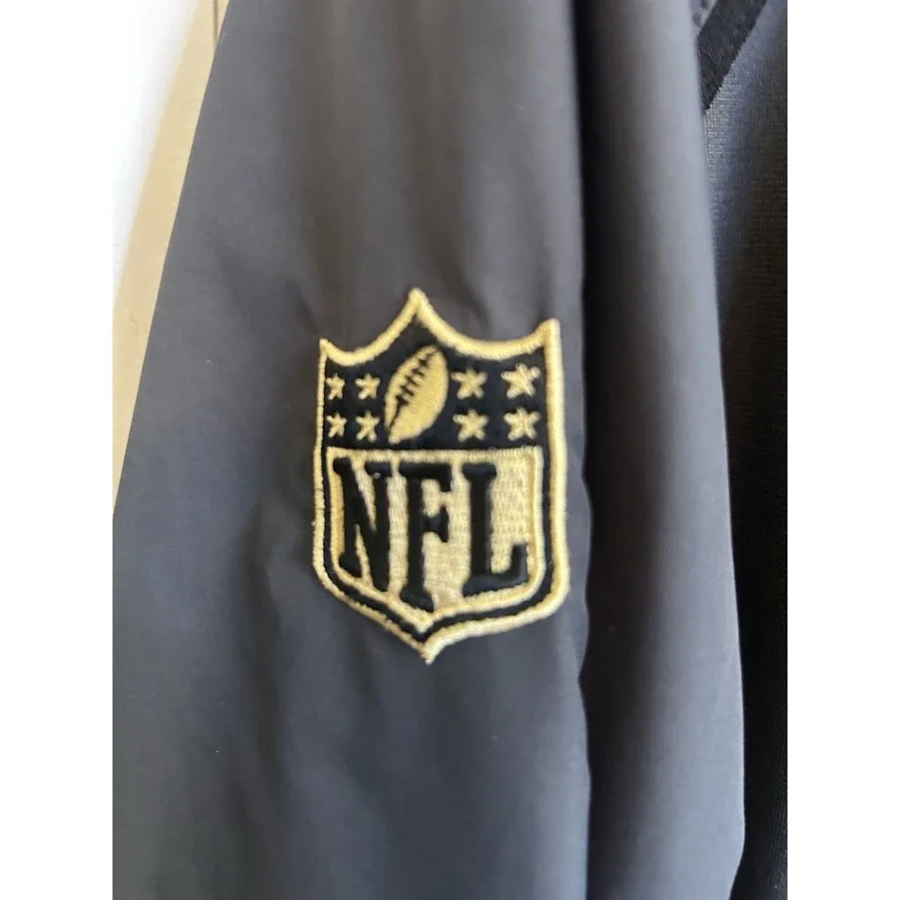 Nike New Orleans Saints NFL Dri-FIT On Field 1/4 Zip Pullover Jacket Mens 2XL XL